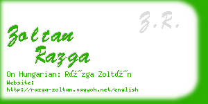zoltan razga business card